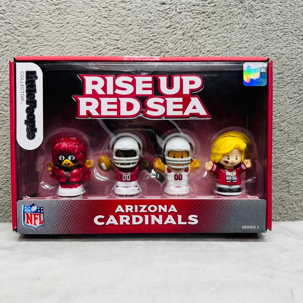 Fisher Price Little People Collector NFL Arizona Cardinals Rise Up Red Sea NIB